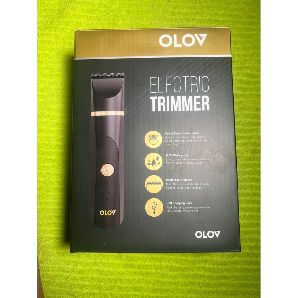 OLOV Electric Trimmer USB Charging Dock 100 Percent Waterproof Replaceable Blade